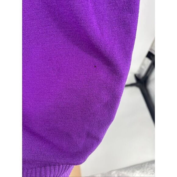 Glenbrae Wool 1/4 Zip Sweater Lahinch Golf Club Purple Long Sleeve Men’s Large - Picture 9 of 9